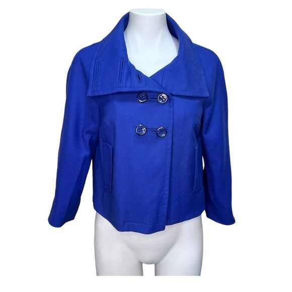 Carlisle Purple Double Breasted Blazer Size 0 - Picture 3 of 10